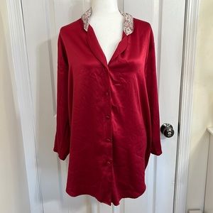 Victoria’s Secret Vintage Gold Label Red Robe